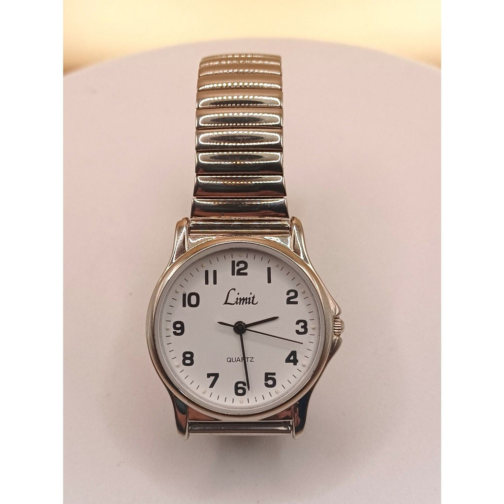 Limit Gents Stainless Expanding Stainless Steel Band and Case Watch NEW BATTERY