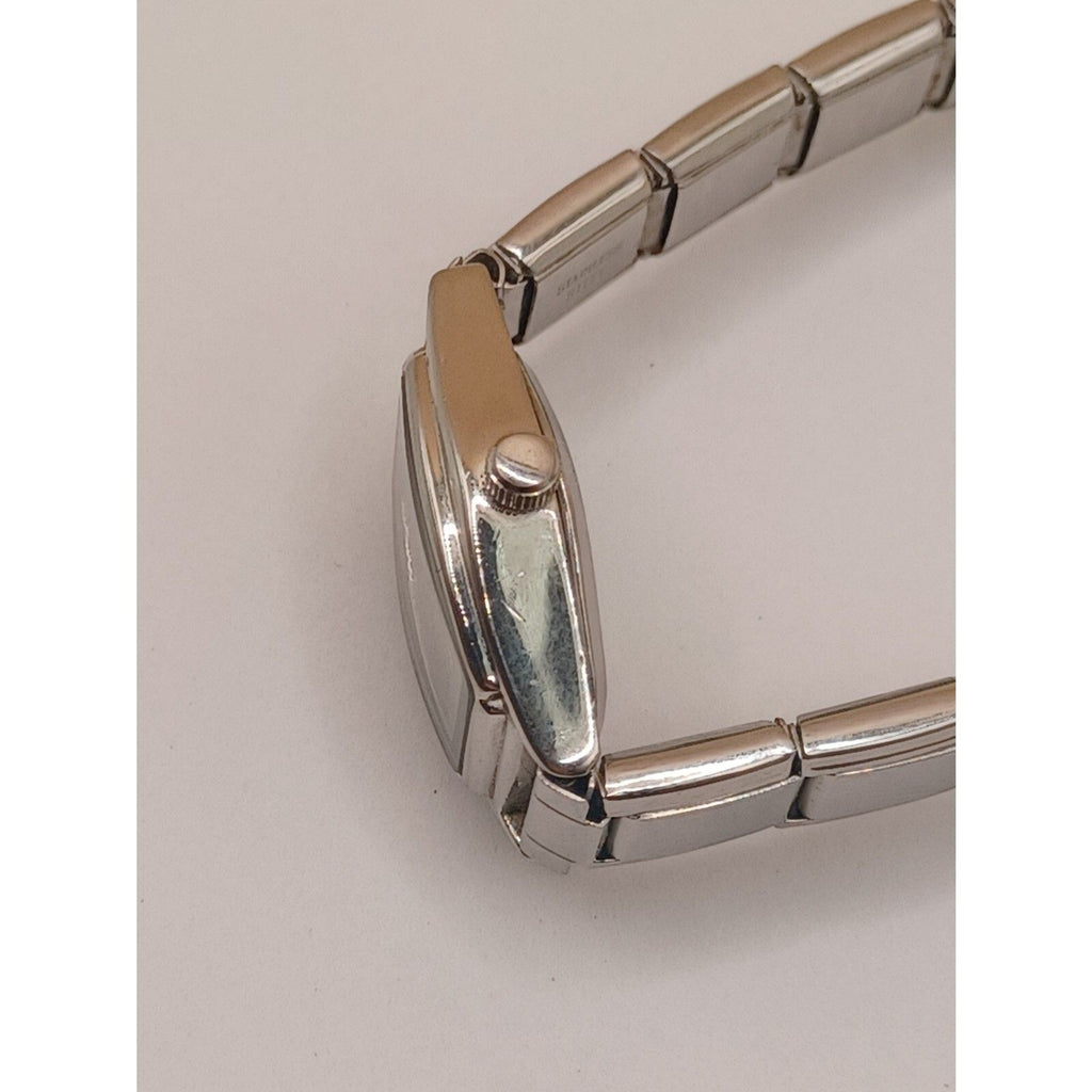 Women's Icing Analog Quartz Silver Tone Bracelet Wrist Watch NEW BATTERY WORKING