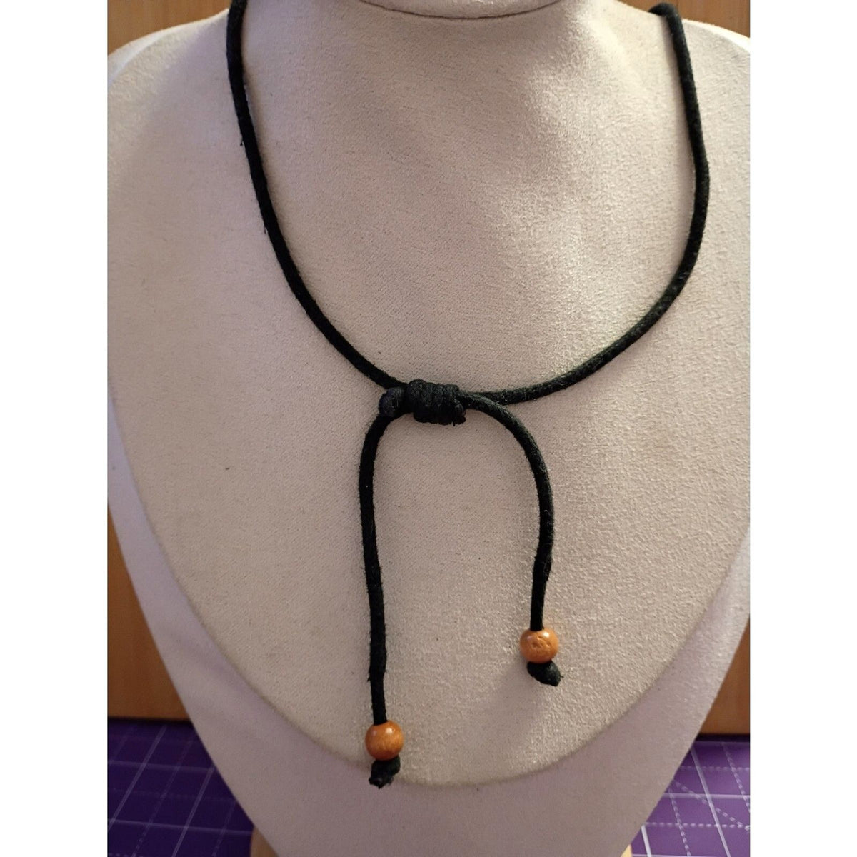 Vintage Raw Rose Quartz Gemstone Pendant Necklace