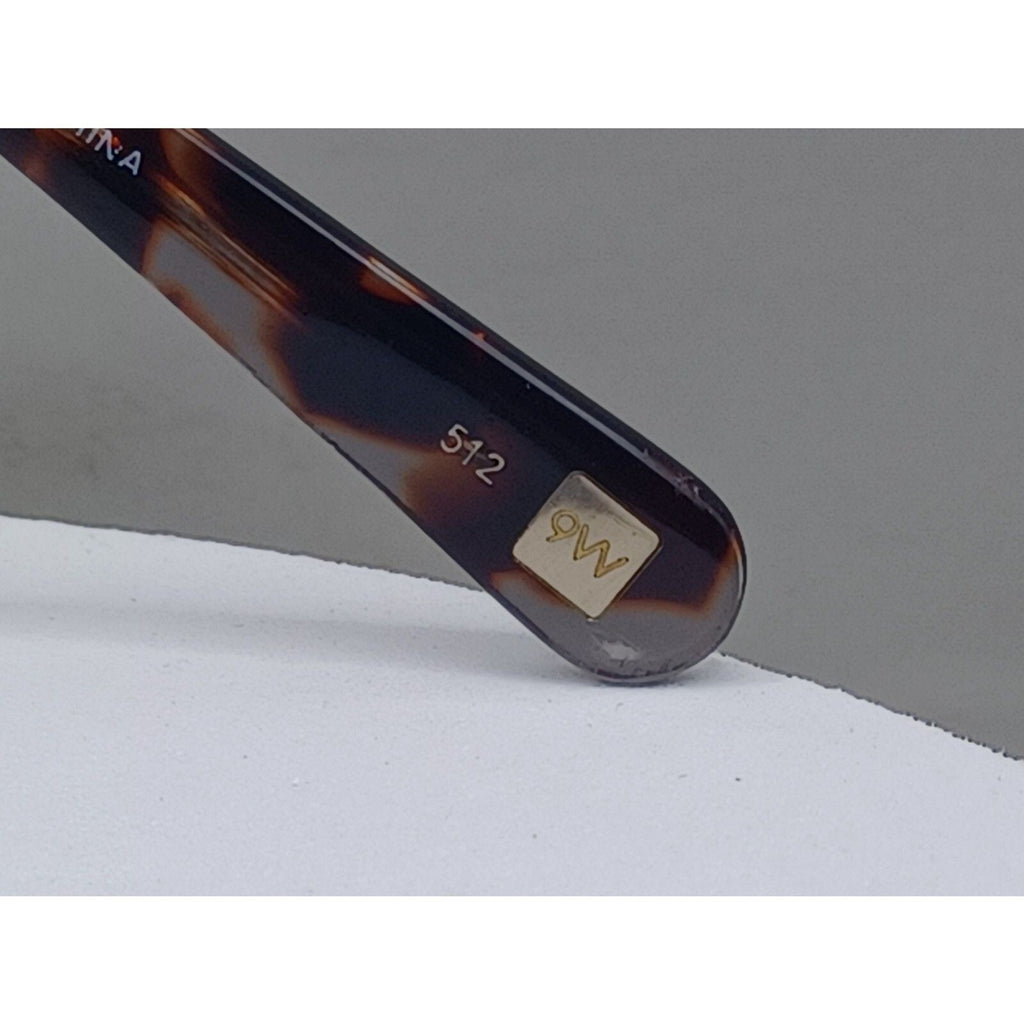 Nine West NW557S Womens Full Rim Square Tortoise Shell Smoke Lens Sunglasses