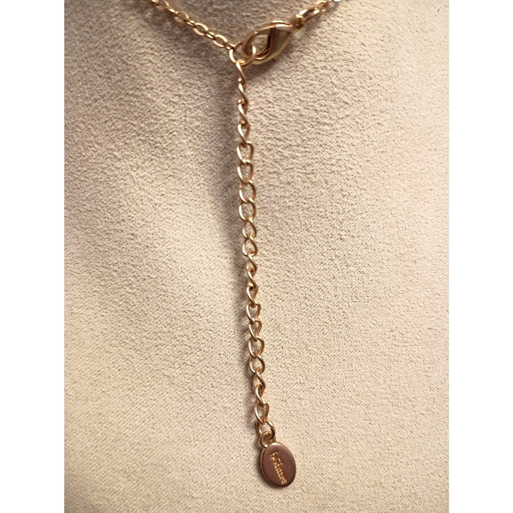 Vintage Designer Signed Bohme Choker Chain with Semi-Circle Gold Pendant