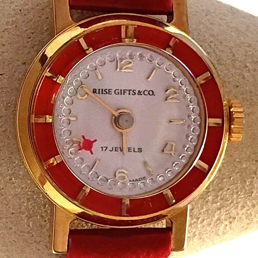 Riise Gifts & Co. Vintage Swiss Made 17 Jewel Orbiting Star Rotating Disc Watch