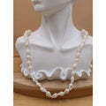 Vintage Islander Tribal Beachy White Shell Lei 36" Necklace