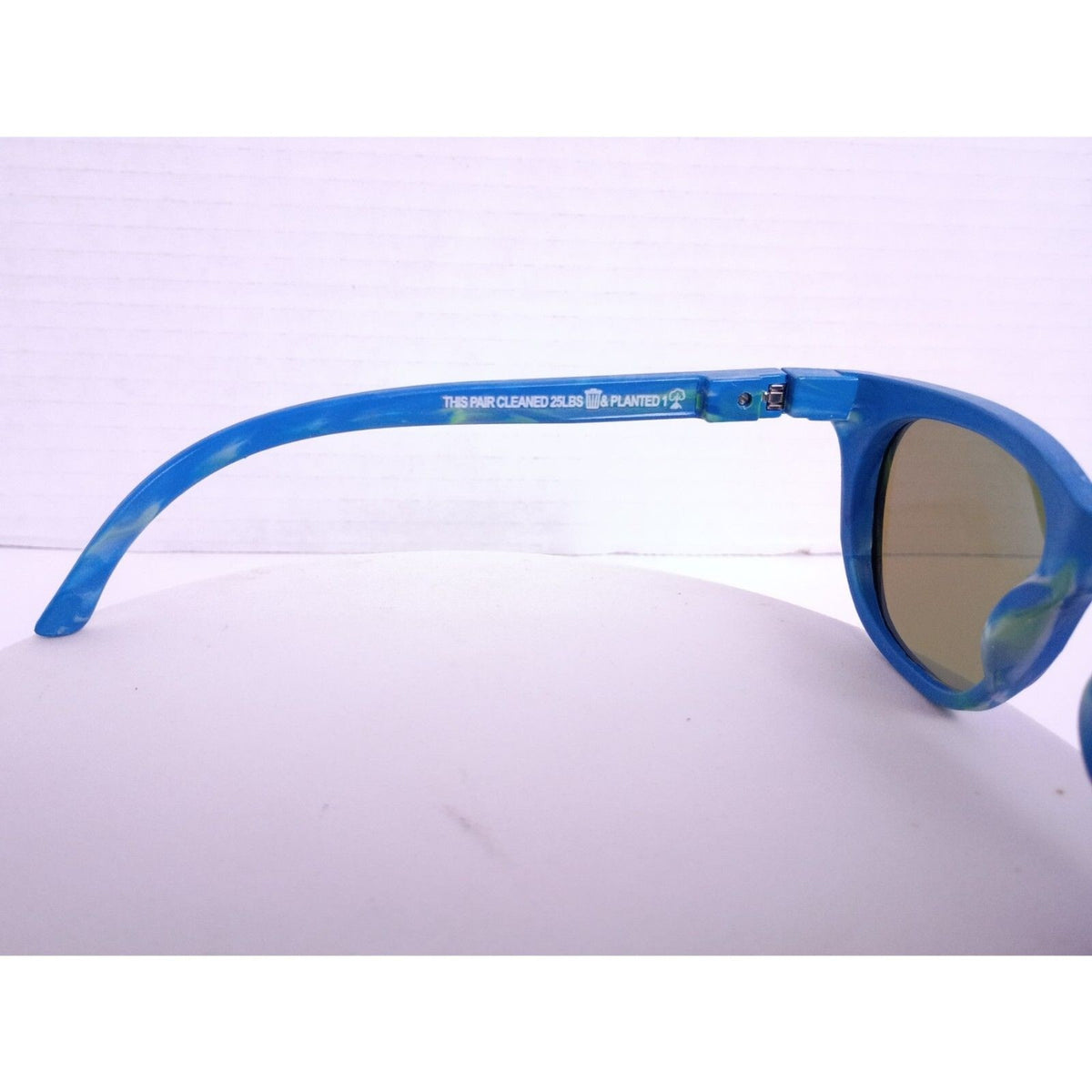 Pangea Movement City Recycled Plastic Ocean Blue / Blue Mirror Sunglasses