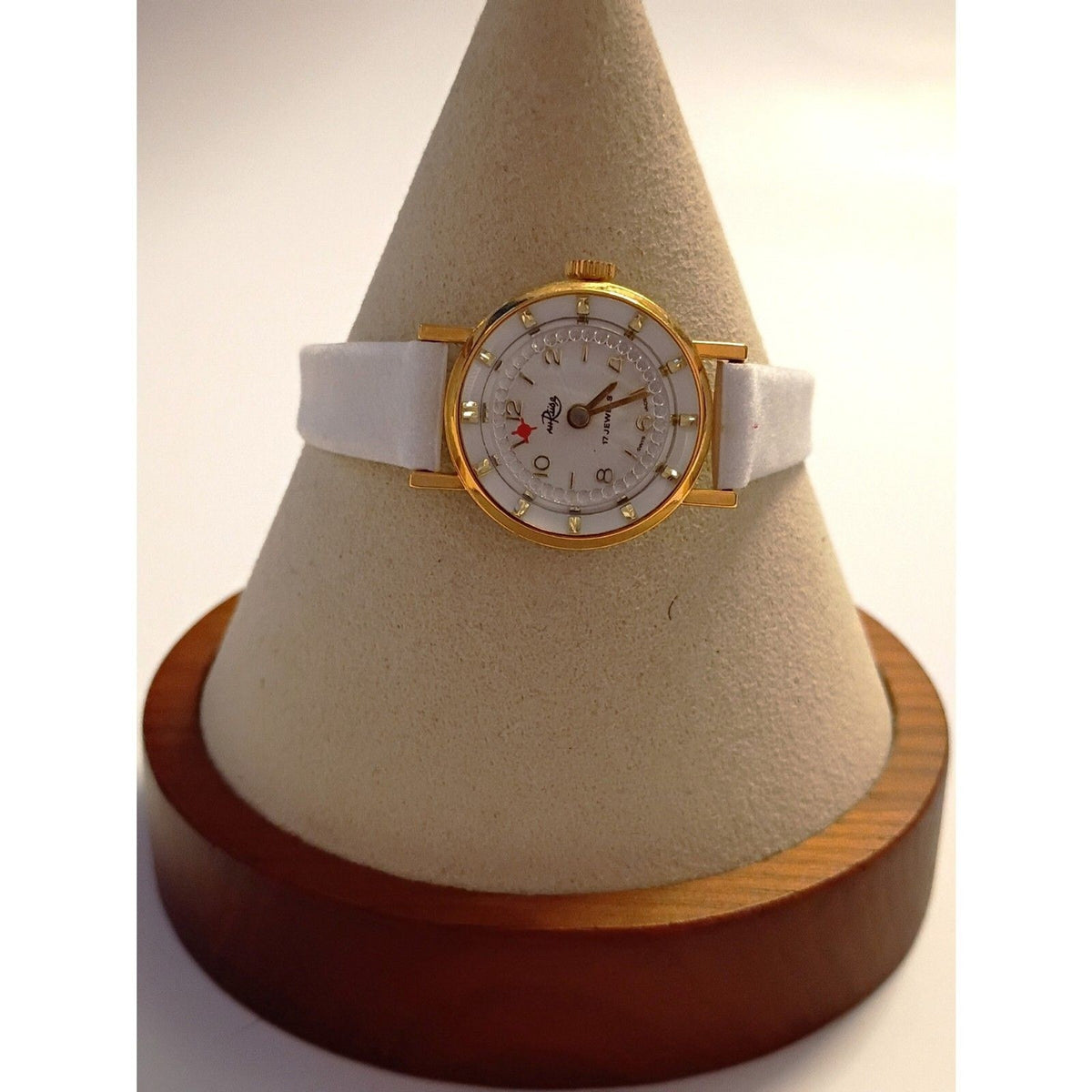 Vintage RIISE Rotating Border Second Hand 17 Jewel Swiss Movement Cocktail Watch
