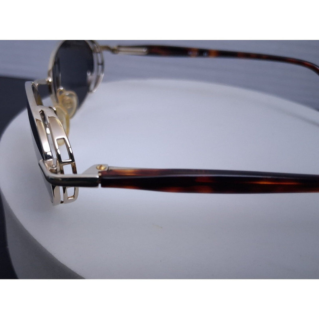 Linea Roma LR 221 Gold Tone Rare Vintage Metal Frame Sunglasses Made in Italy