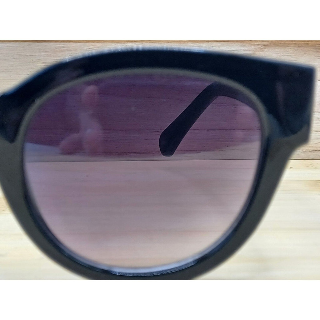 BCBGeneration BG1003 Allure Black Round Cateye Frame 50-22-144 Sunglasses