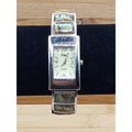 1980s Accutime K977 Vivani Abalone Inset Vintage Cuff Bracelet Watch