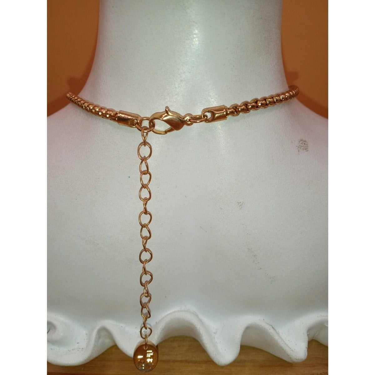Time and Tru Marbled Purple "Blurples" Statement Necklace