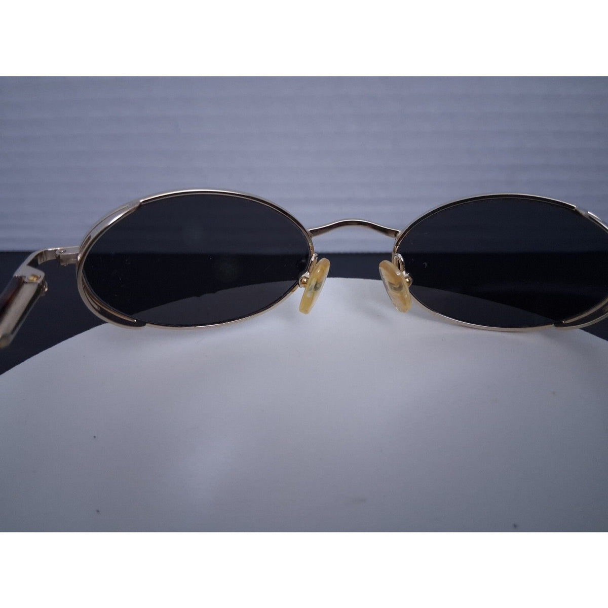 Linea Roma LR 221 Gold Tone Rare Vintage Metal Frame Sunglasses Made in Italy
