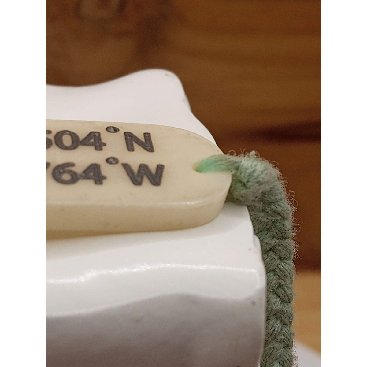 Vintage Carved Mother of Pearl Shell Hawaii Coordinates Seafoam Green Cord Bracelet