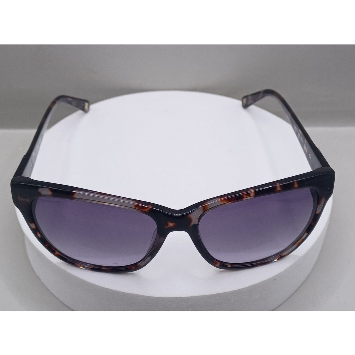 Nine West NW557S Womens Full Rim Square Tortoise Shell Smoke Lens Sunglasses