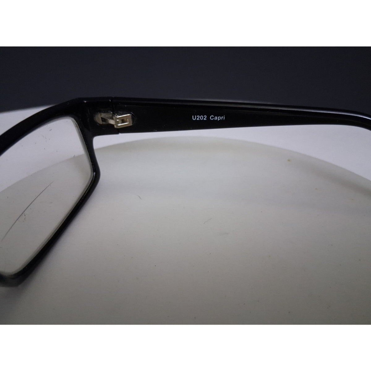 Vintage Capri Optics U 202 Black Rectangular Eyeglasses Frames