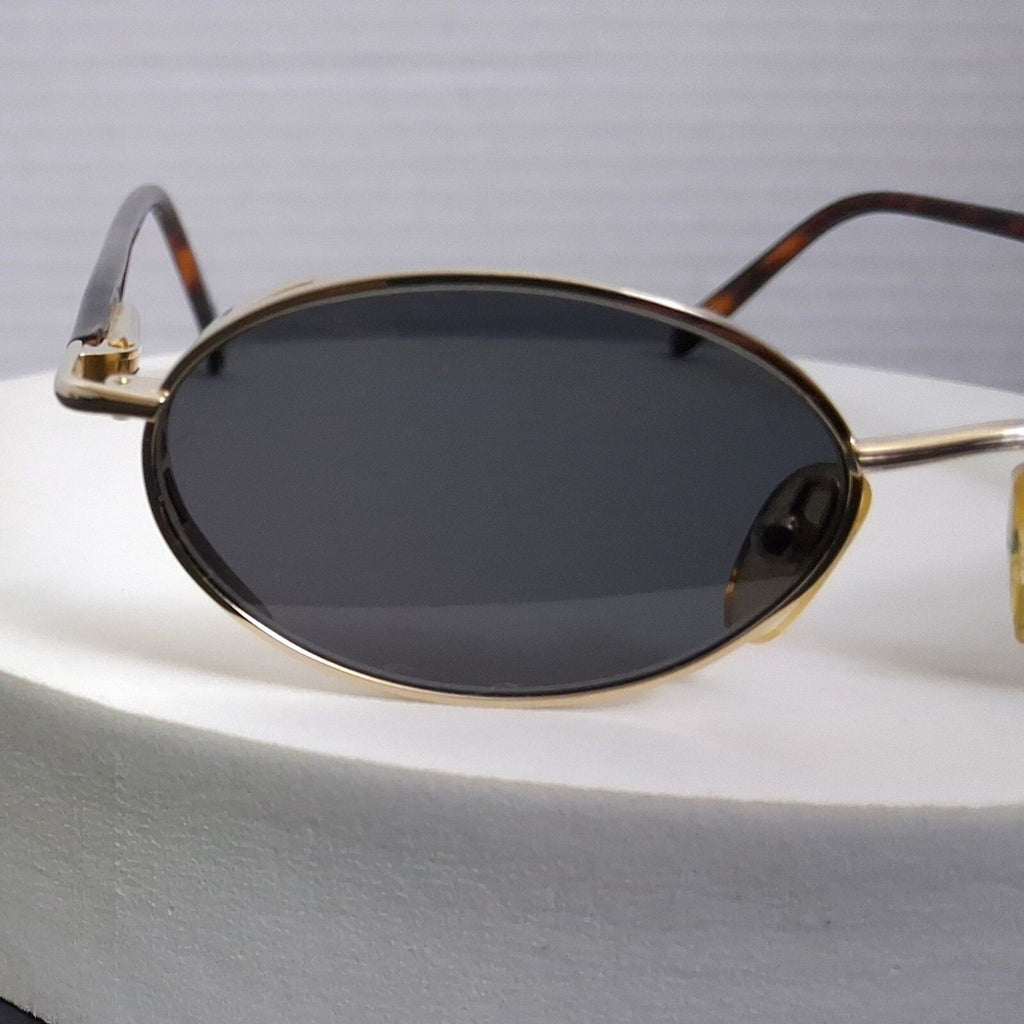 Linea Roma LR 221 Gold Tone Rare Vintage Metal Frame Sunglasses Made in Italy