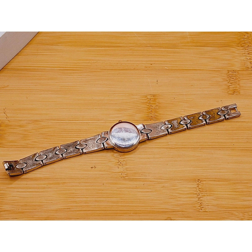 Peugeot 746 Watch Women's Silver And Gold Tone Band WORKING Vintage Watch
