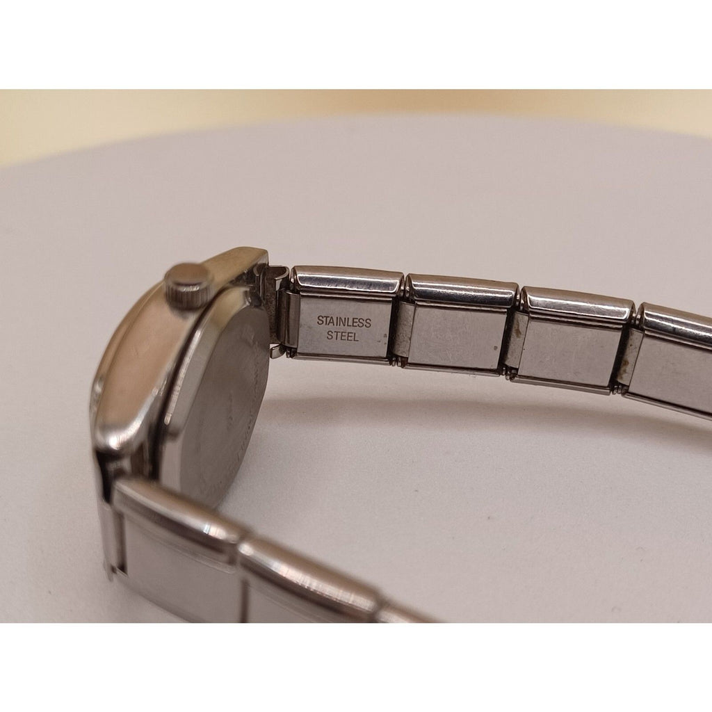 Women's Icing Analog Quartz Silver Tone Bracelet Wrist Watch NEW BATTERY WORKING
