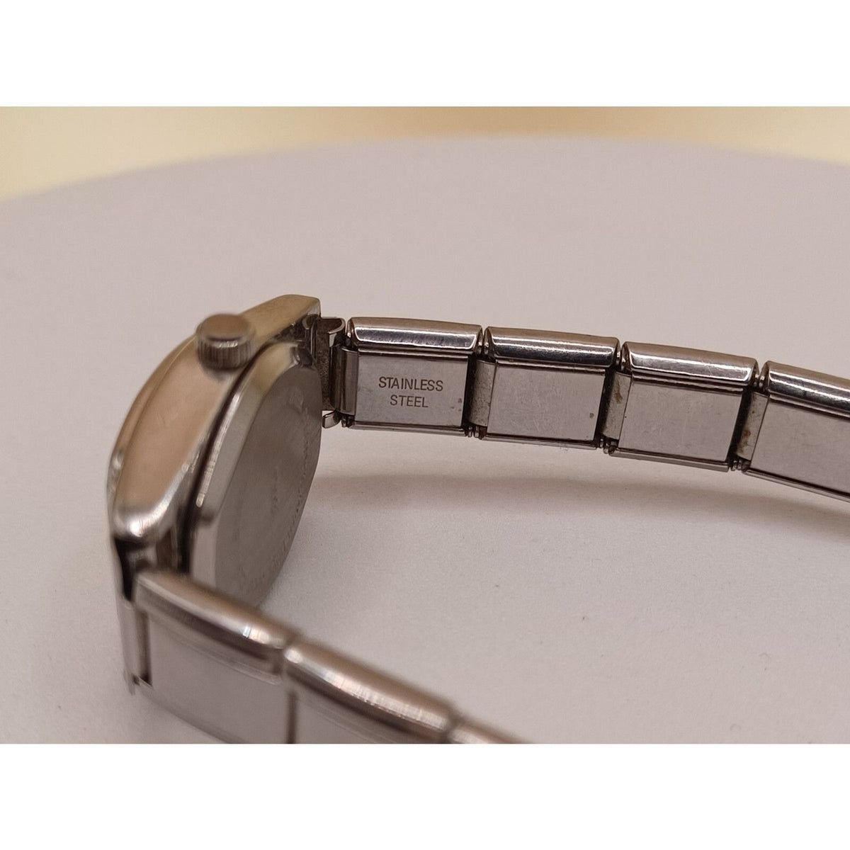 Women's Icing Analog Quartz Silver Tone Bracelet Wrist Watch NEW BATTERY WORKING