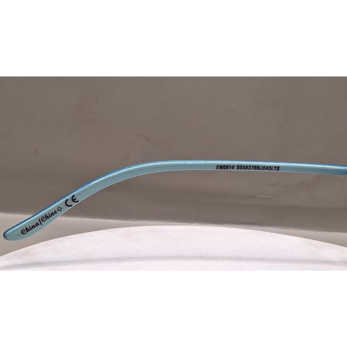 Nine West EW0914 59-14-130 Aqua Blue and Silver Aviator Frame Sunglasses