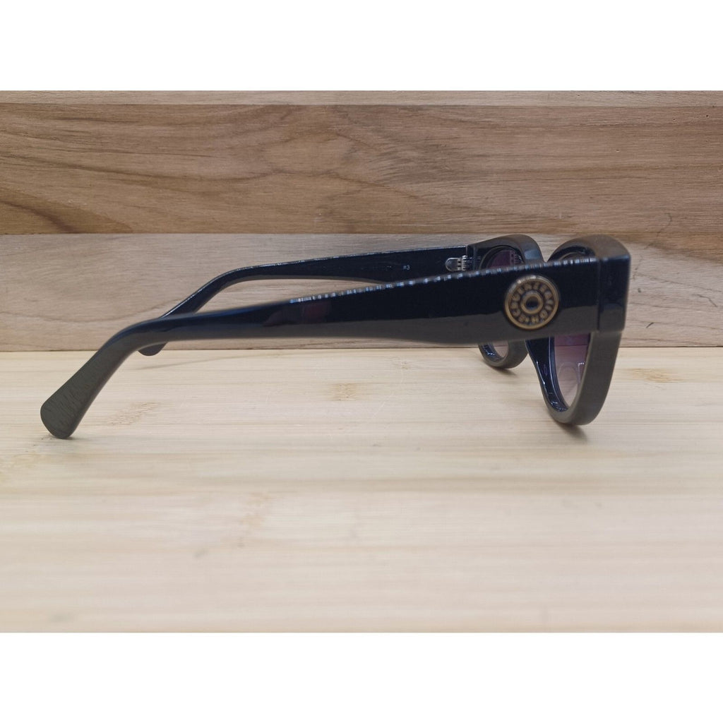 BCBGeneration BG1003 Allure Black Round Cateye Frame 50-22-144 Sunglasses