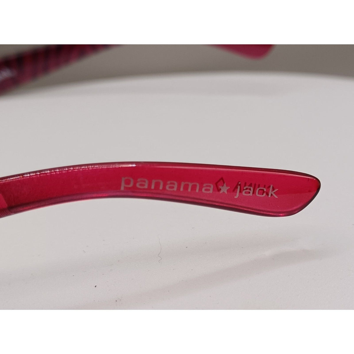 Panama Jack Pink and Black Zebra Print Rhinestone Bling Sunglasses