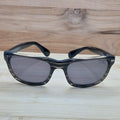 Cole Haan Black and Clear Swirl Rectangular 53-18-135 Sunglasses C1904