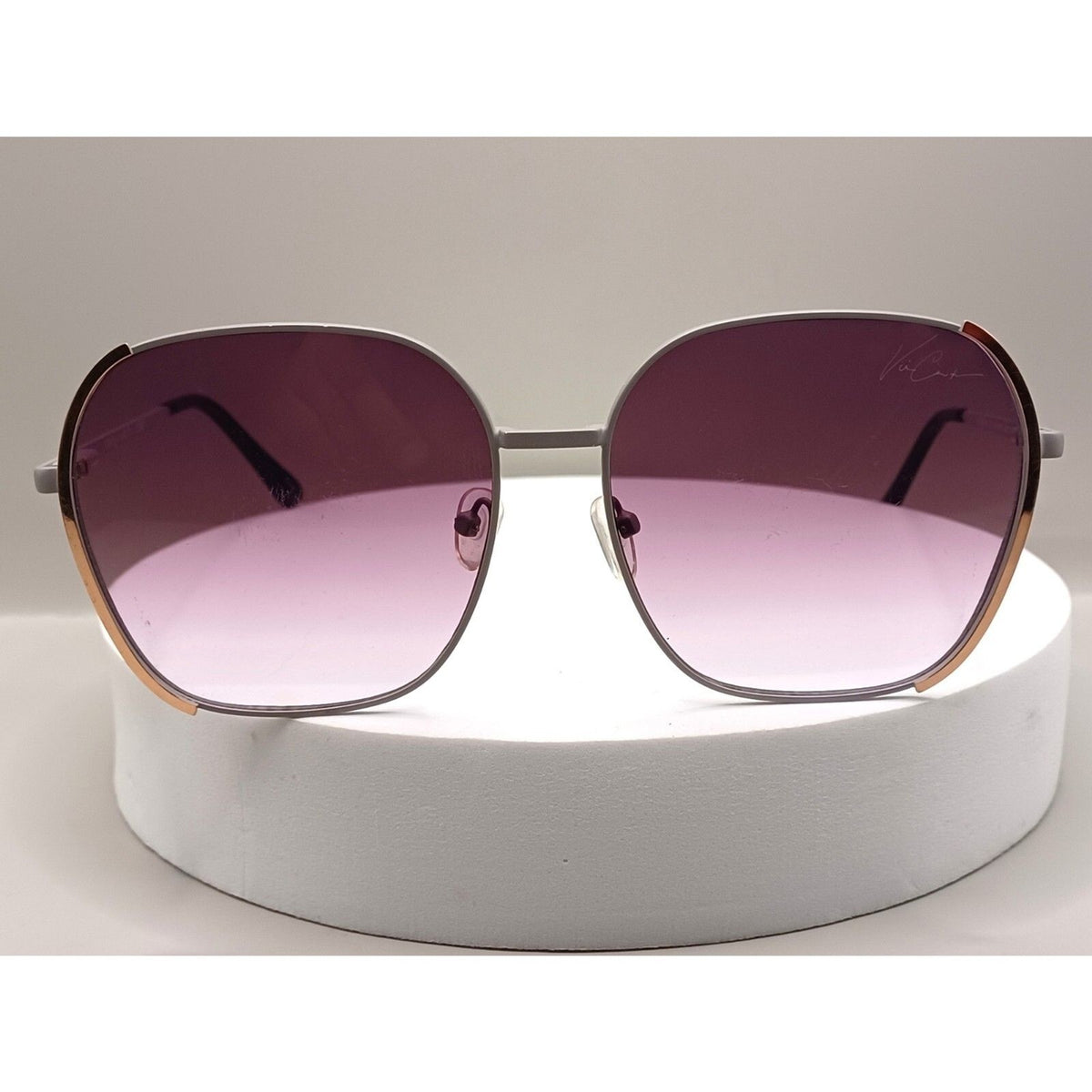 Vince Camuto VC1118 Gray and Rose Gold w Purple Fade Lenses Sunglasses