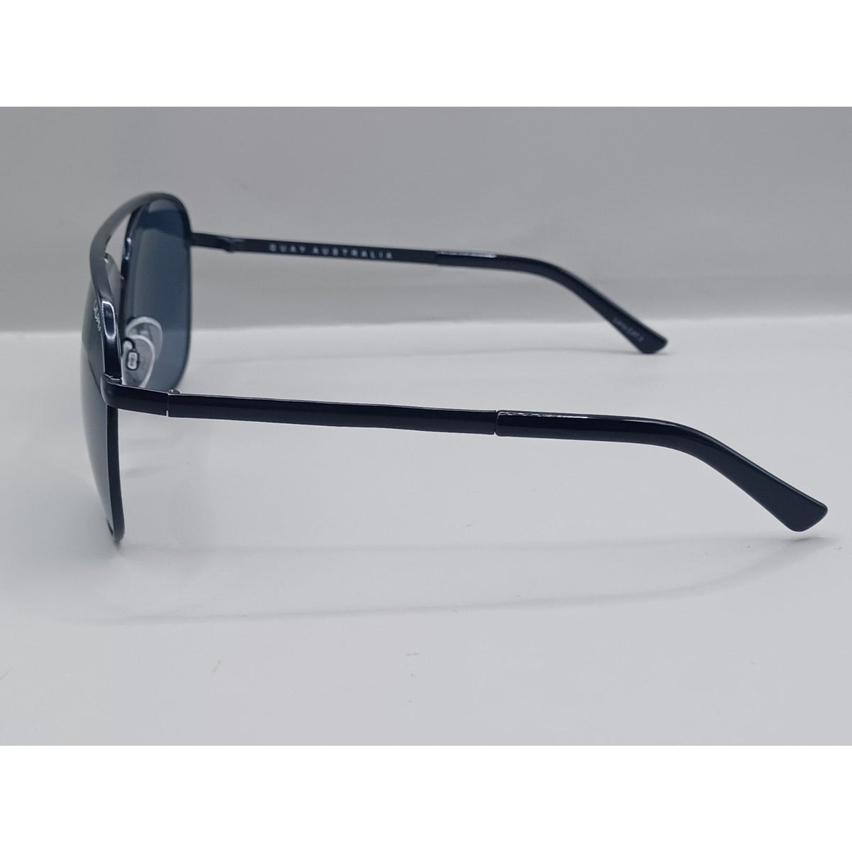 Quay Australia Women Vivienne Black Metal Aviator Sunglasses