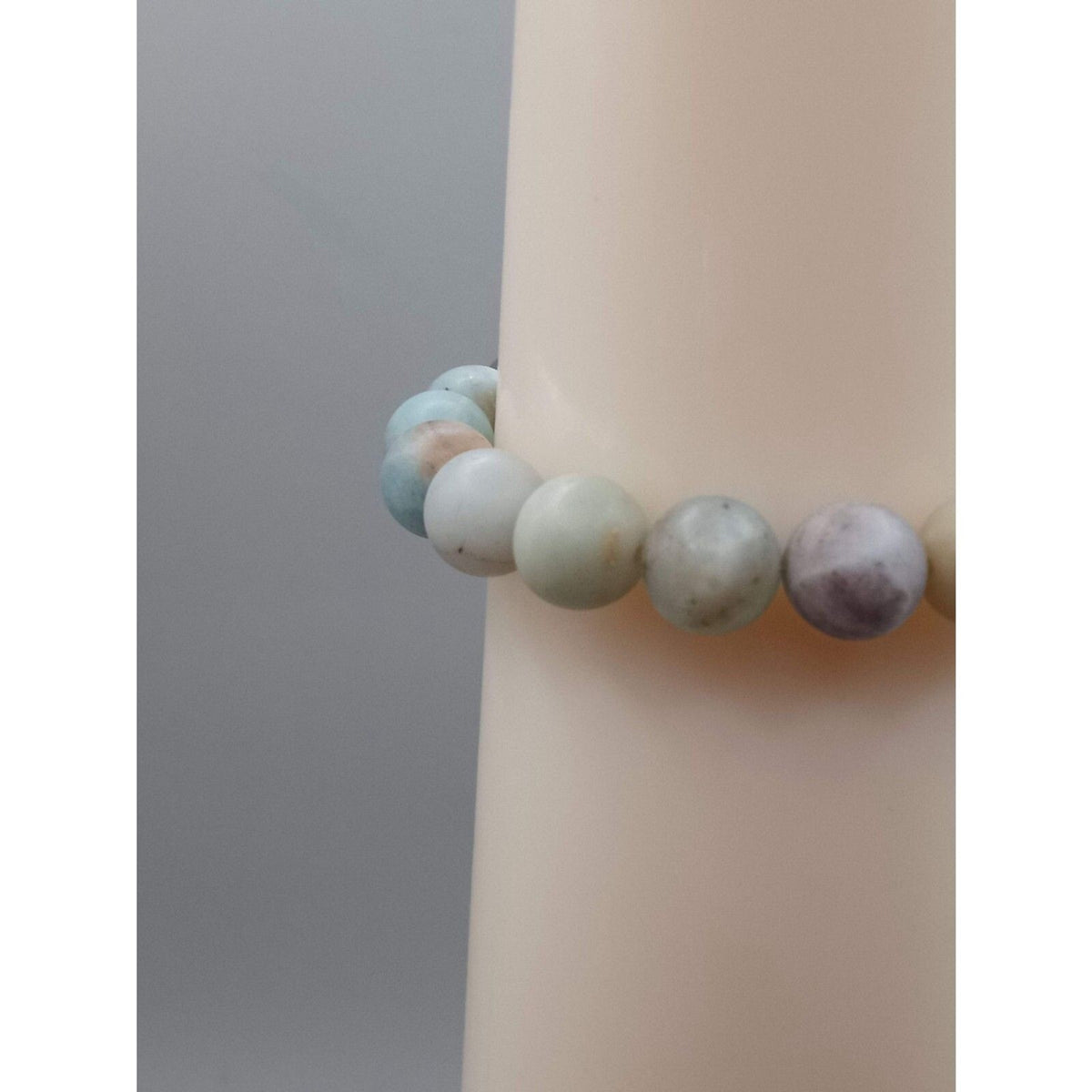 Mixed Amazonite & Jasper Matte Finish Aromatherapy Bracelet