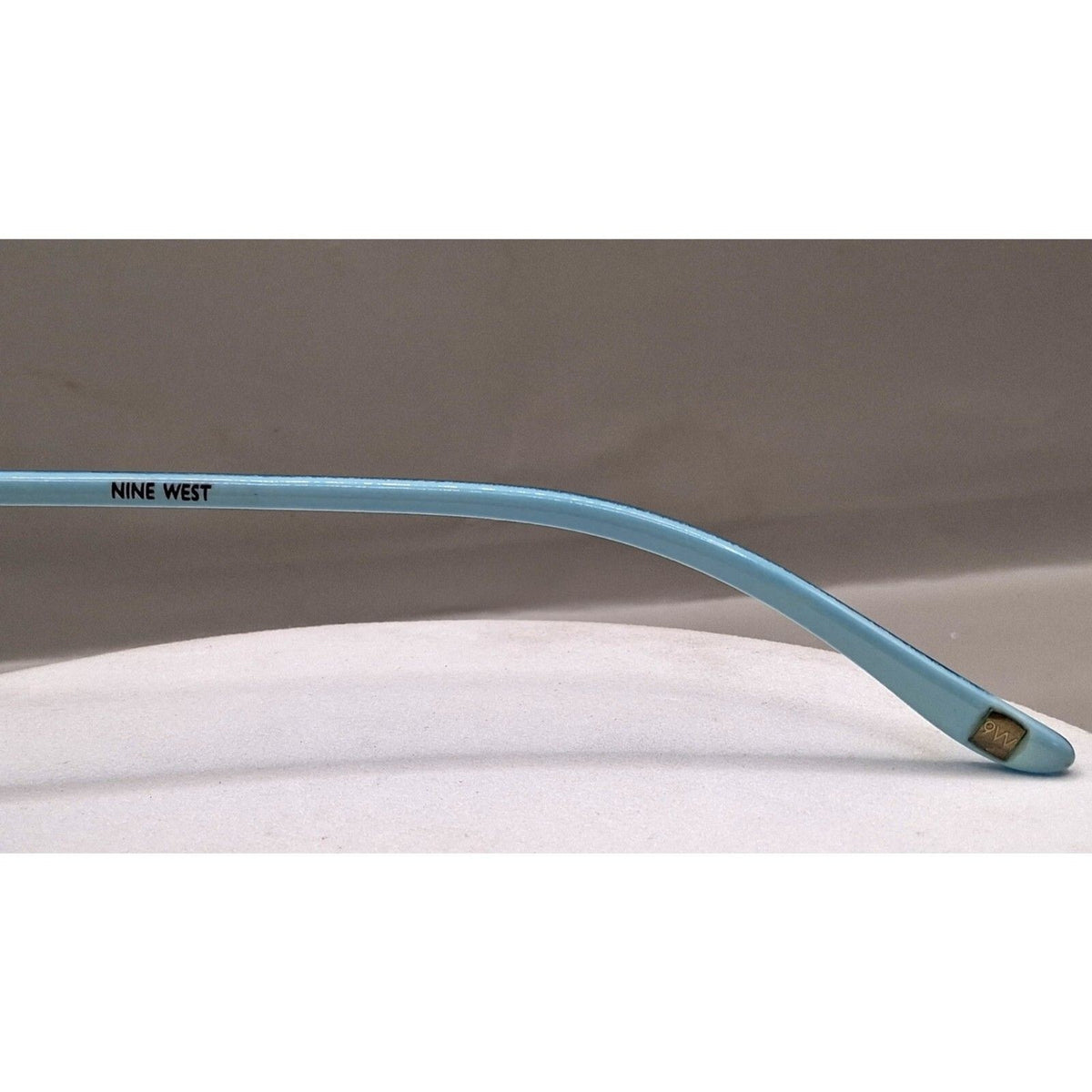 Nine West EW0914 59-14-130 Aqua Blue and Silver Aviator Frame Sunglasses