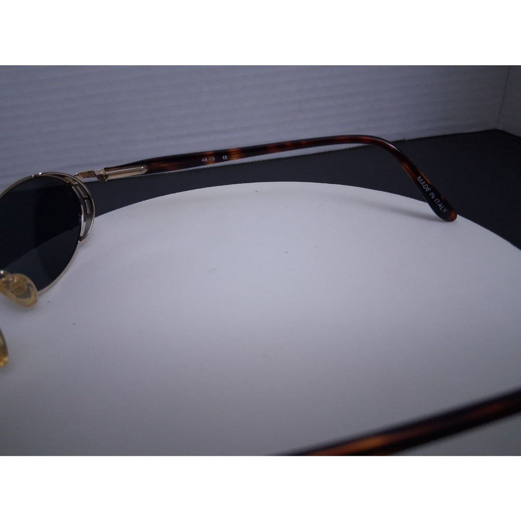 Linea Roma LR 221 Gold Tone Rare Vintage Metal Frame Sunglasses Made in Italy