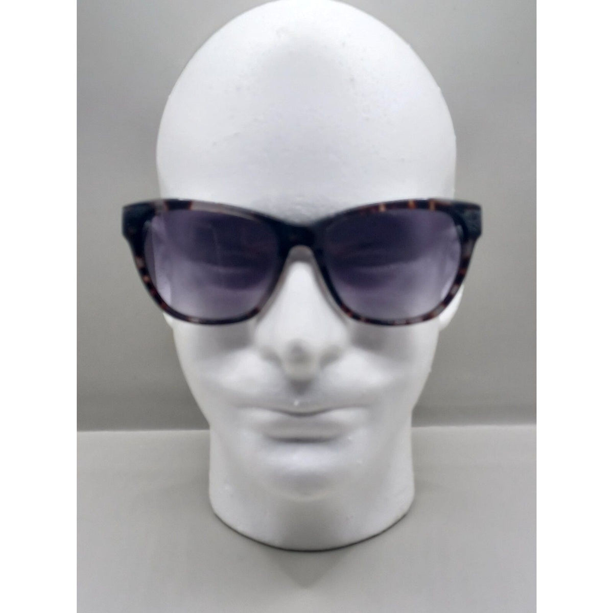 Nine West NW557S Womens Full Rim Square Tortoise Shell Smoke Lens Sunglasses