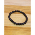 Vintage Black Faceted Crystal Bead Stretch Bracelet