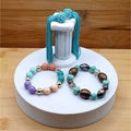 Vintage jewelry Pieces, 2 Stretchy Bracelets Tassel Earrings