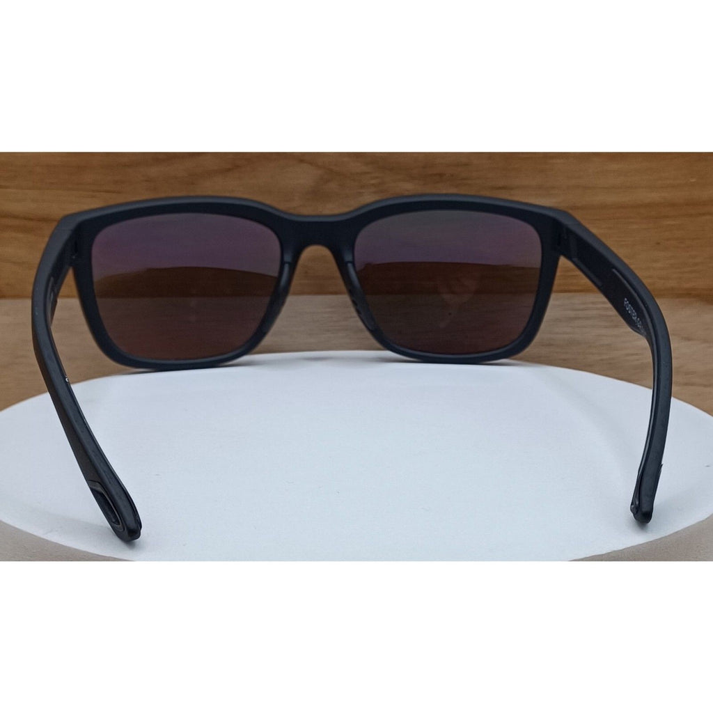 Foster Grant Mens Way-Shaped Sport Black Rainbow Mirror Lenses Sunglasses