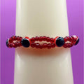Red and Black Protection Beads Infinity Pattern Handmade Bracelet