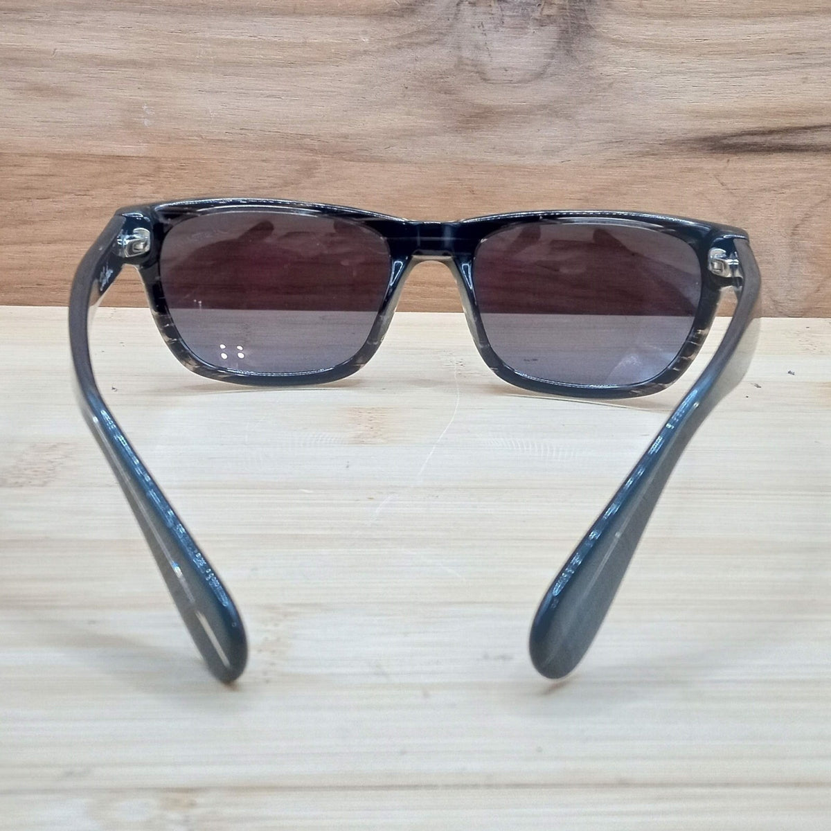 Cole Haan Black and Clear Swirl Rectangular 53-18-135 Sunglasses C1904