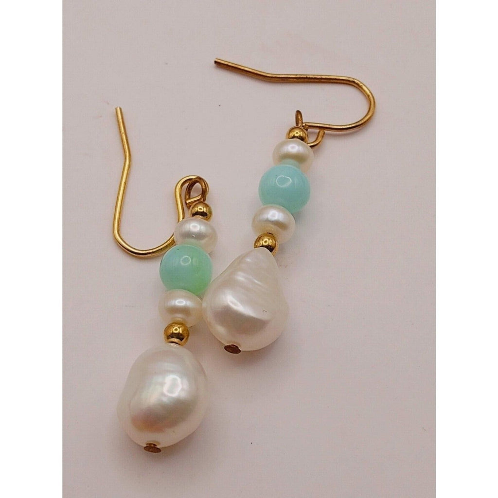 5 Pairs Vintage Beaded Dangle Earrings in Great Condition