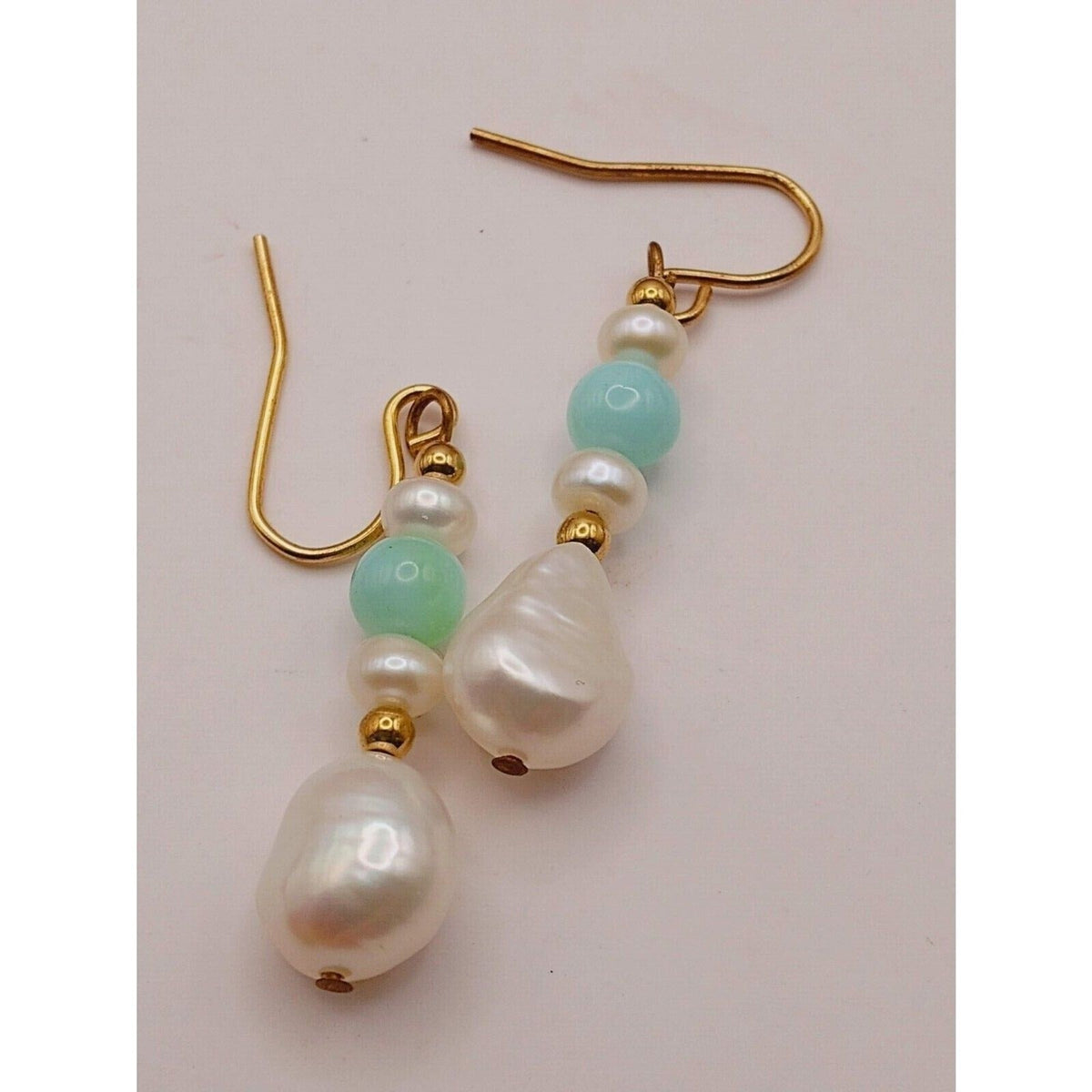 5 Pairs Vintage Beaded Dangle Earrings in Great Condition