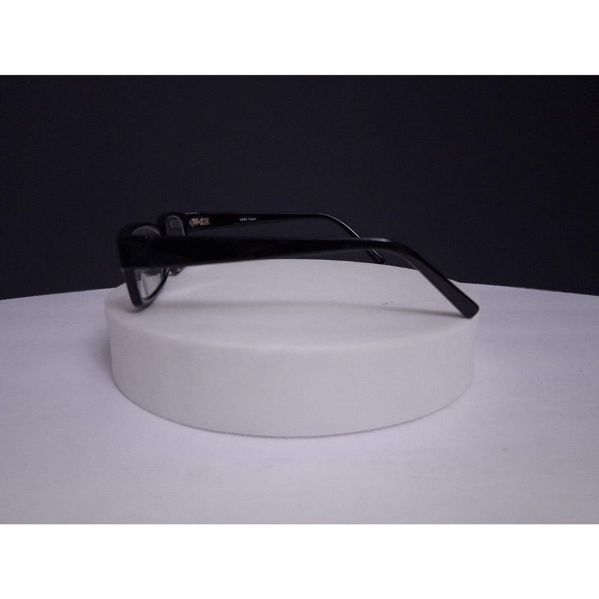Vintage Capri Optics U 202 Black Rectangular Eyeglasses Frames