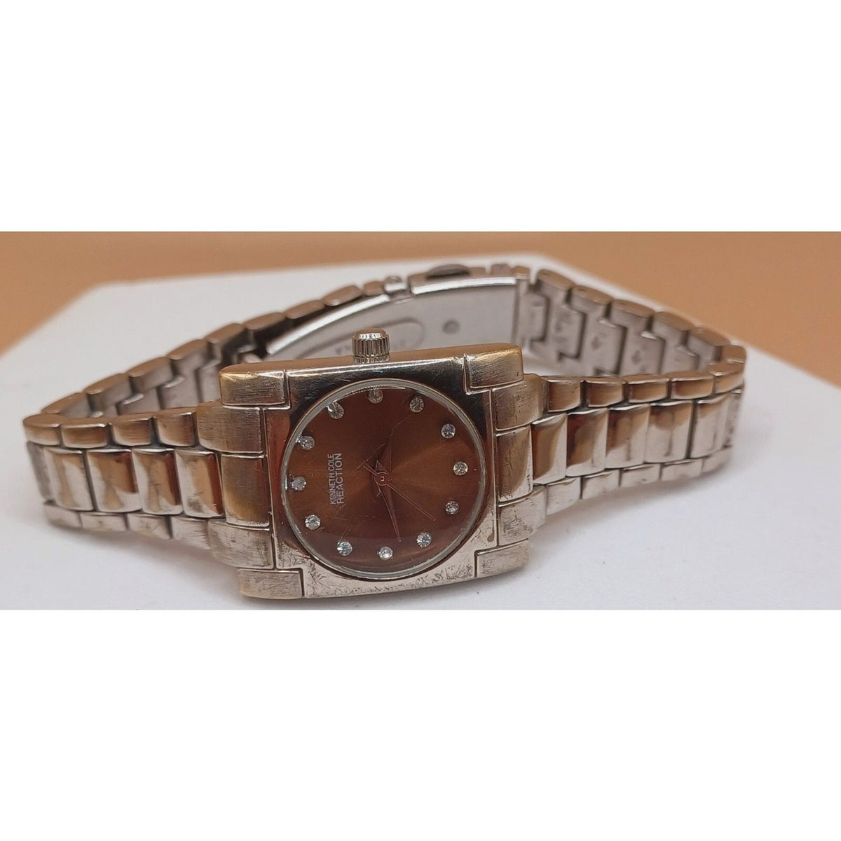 Kenneth Cole Reaction Stainless Brown Iridescent Dial Watch