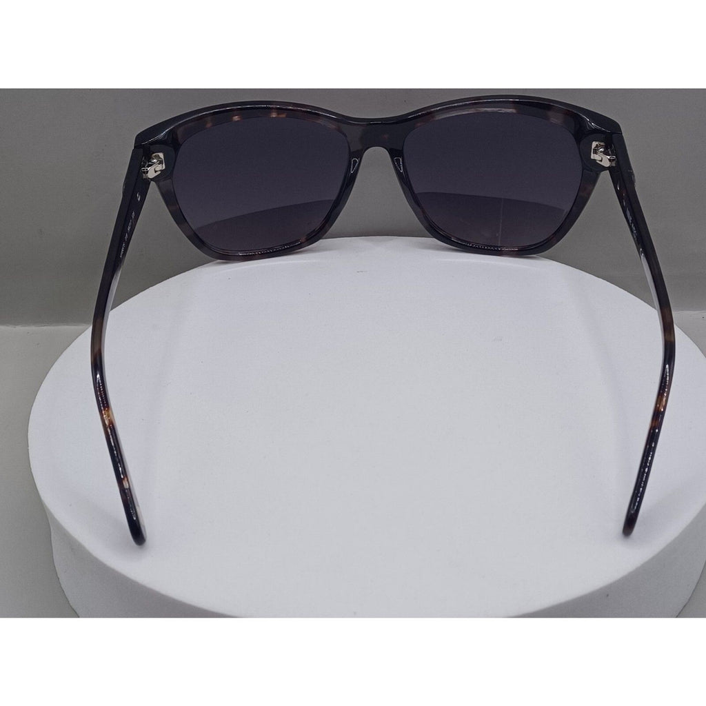 Nine West NW557S Womens Full Rim Square Tortoise Shell Smoke Lens Sunglasses
