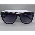 Nine West NW557S Womens Full Rim Square Tortoise Shell Smoke Lens Sunglasses