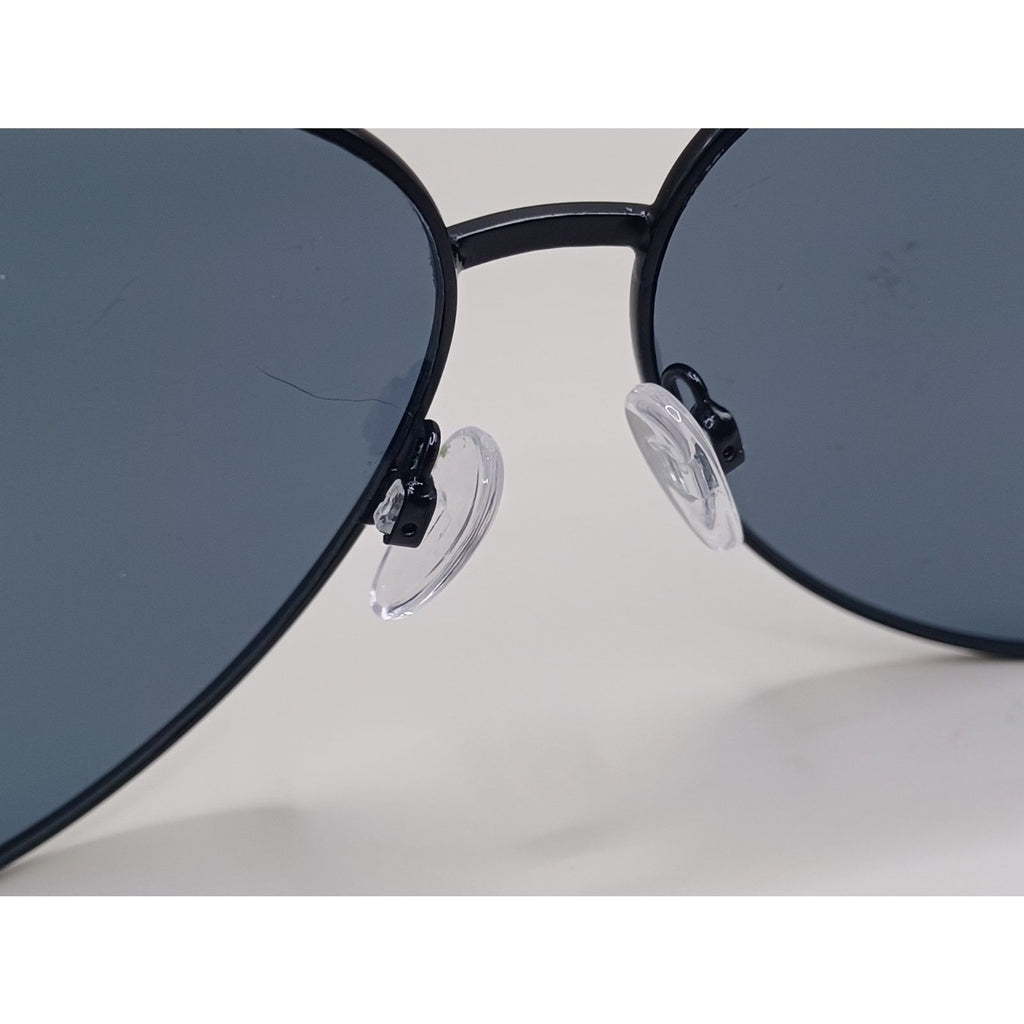 Quay Australia Women Vivienne Black Metal Aviator Sunglasses