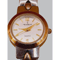 Peugeot 746 Watch Women's Silver And Gold Tone Band WORKING Vintage Watch