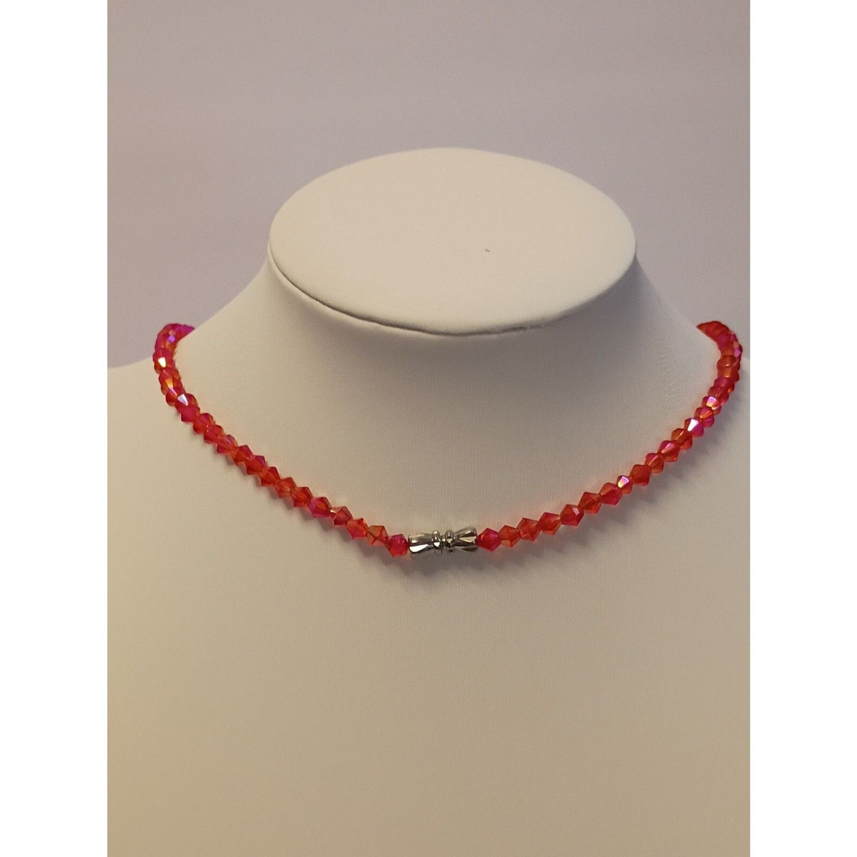 Artisan Lampwork Glass Beads Statement Multicolor Necklace
