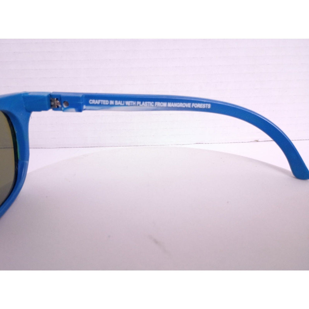 Pangea Movement City Recycled Plastic Ocean Blue / Blue Mirror Sunglasses