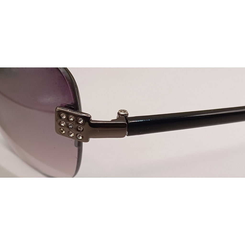 Dockers Brand Black Frame with Rhinestone Temple Accents Women's Sunglasses