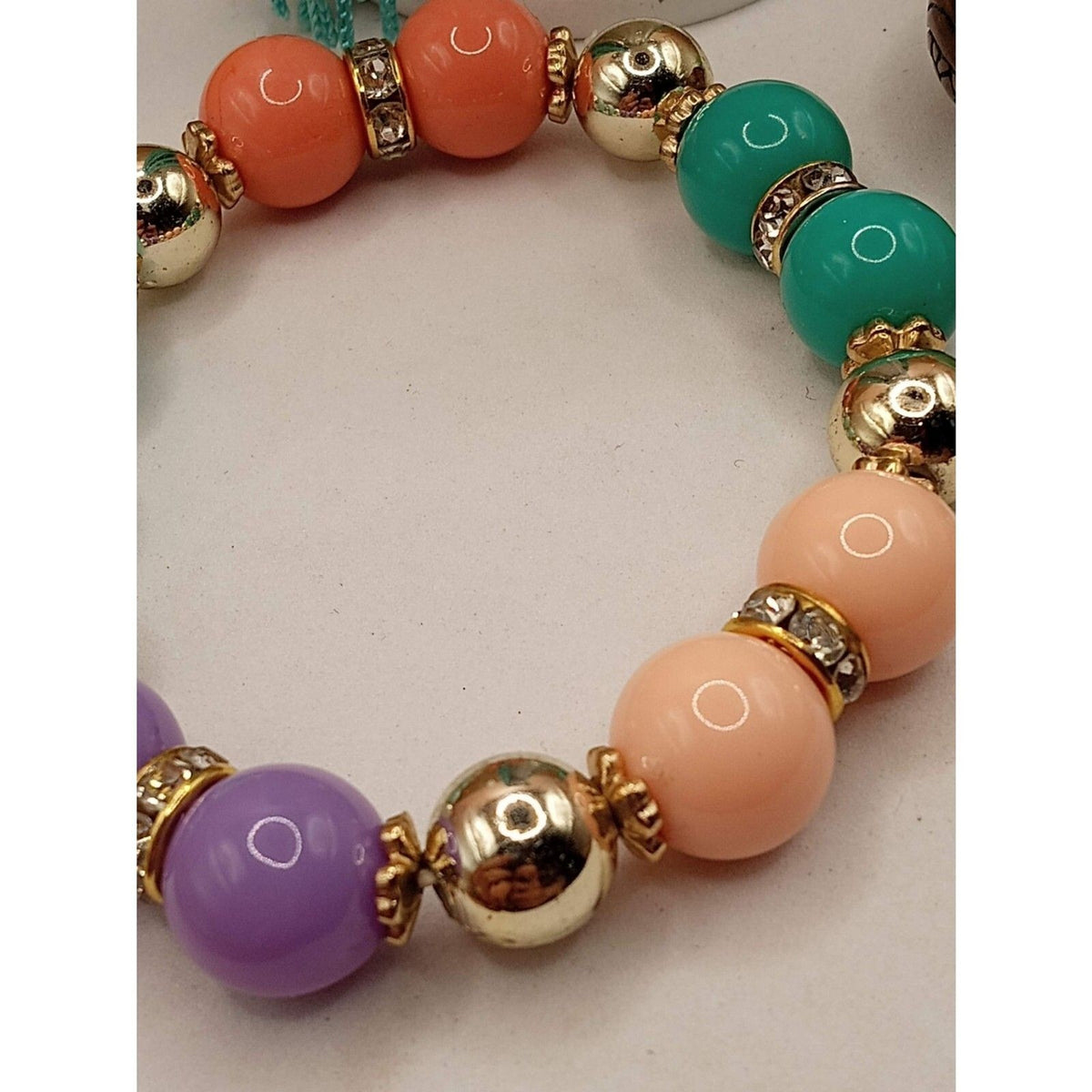 Vintage jewelry Pieces, 2 Stretchy Bracelets Tassel Earrings