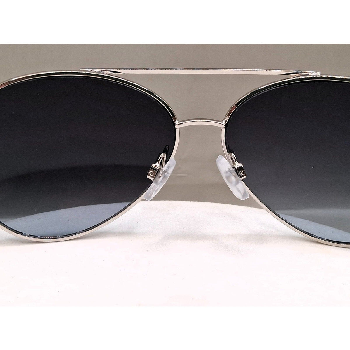 Nine West EW0914 59-14-130 Aqua Blue and Silver Aviator Frame Sunglasses
