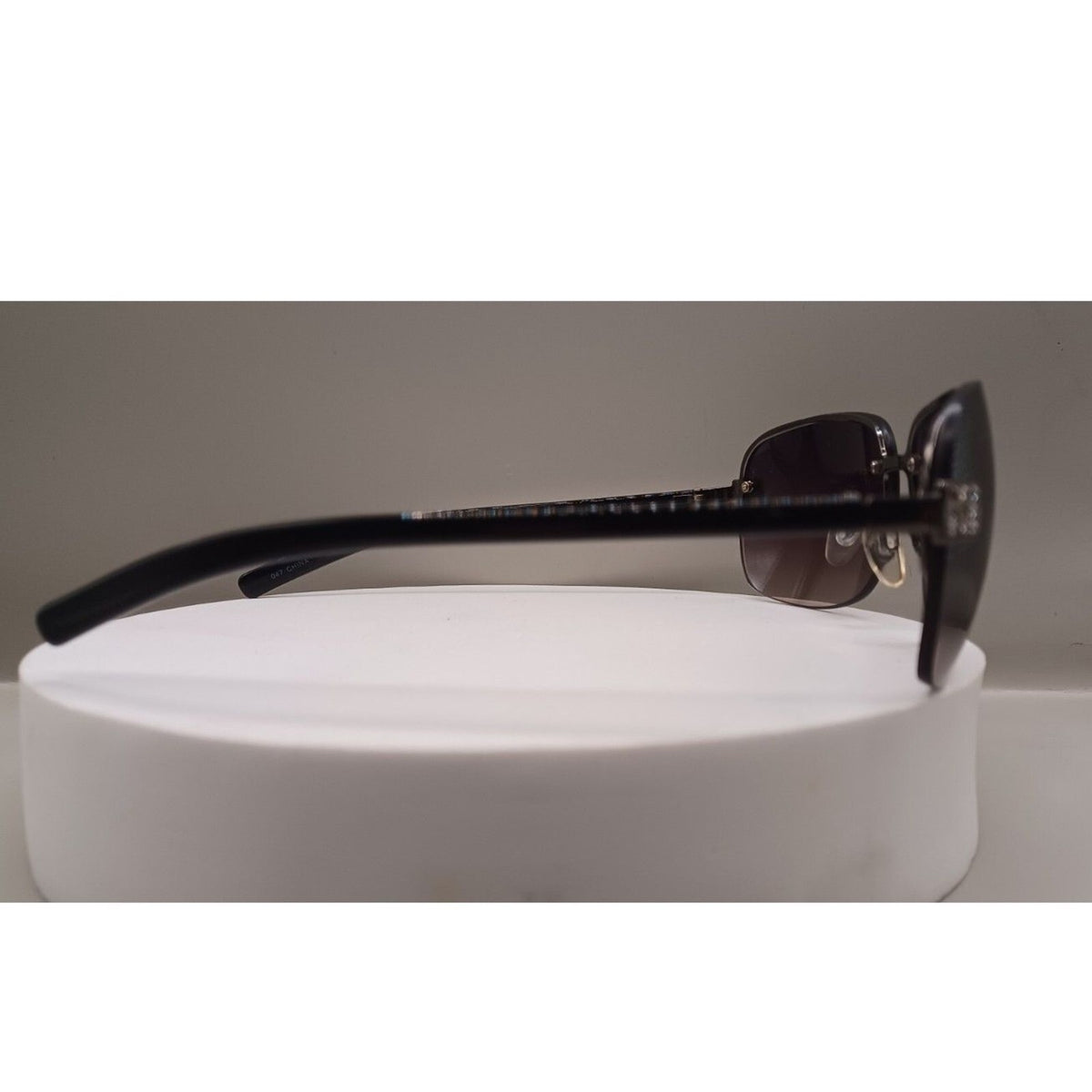 Dockers Brand Black Frame with Rhinestone Temple Accents Women's Sunglasses